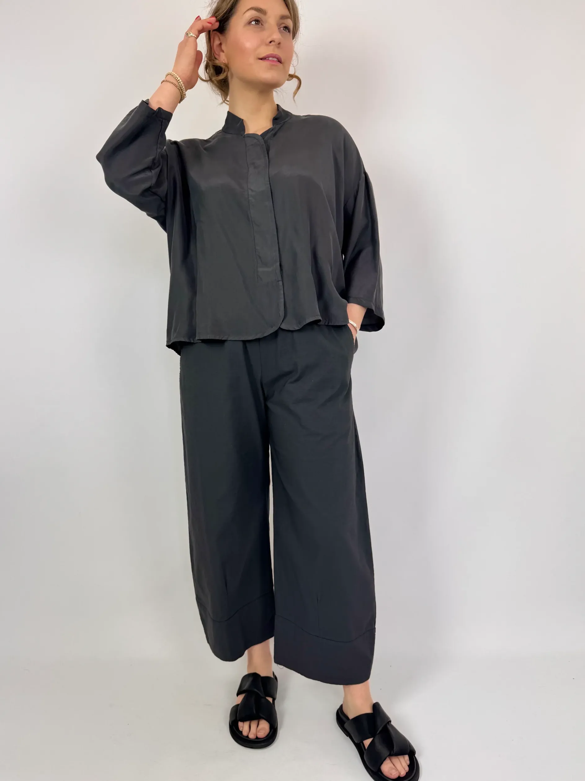 Aequamente 126 Blouse Asfalto