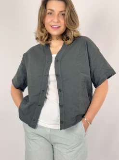 Aequamente 103 Blouse Asfalto