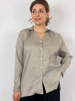 Christian Peau GN Blouse Navy Stripe