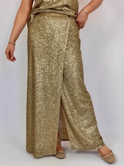 Diega Jadeno Skirt Sequin Gold