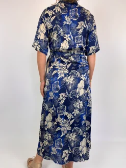 Diega Raviva Dress Blue/Ecru