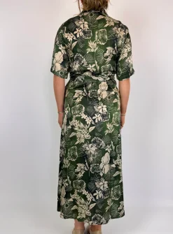 Diega Raviva Dress Green/Ecru