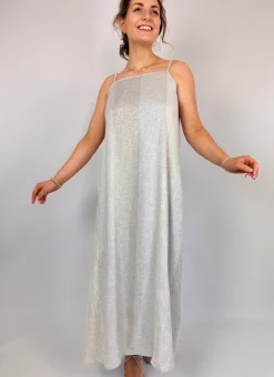 Diega Rofia Dress Silver/Gold