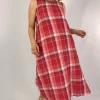 Emin & Paul Tie Detail Dress Red Check