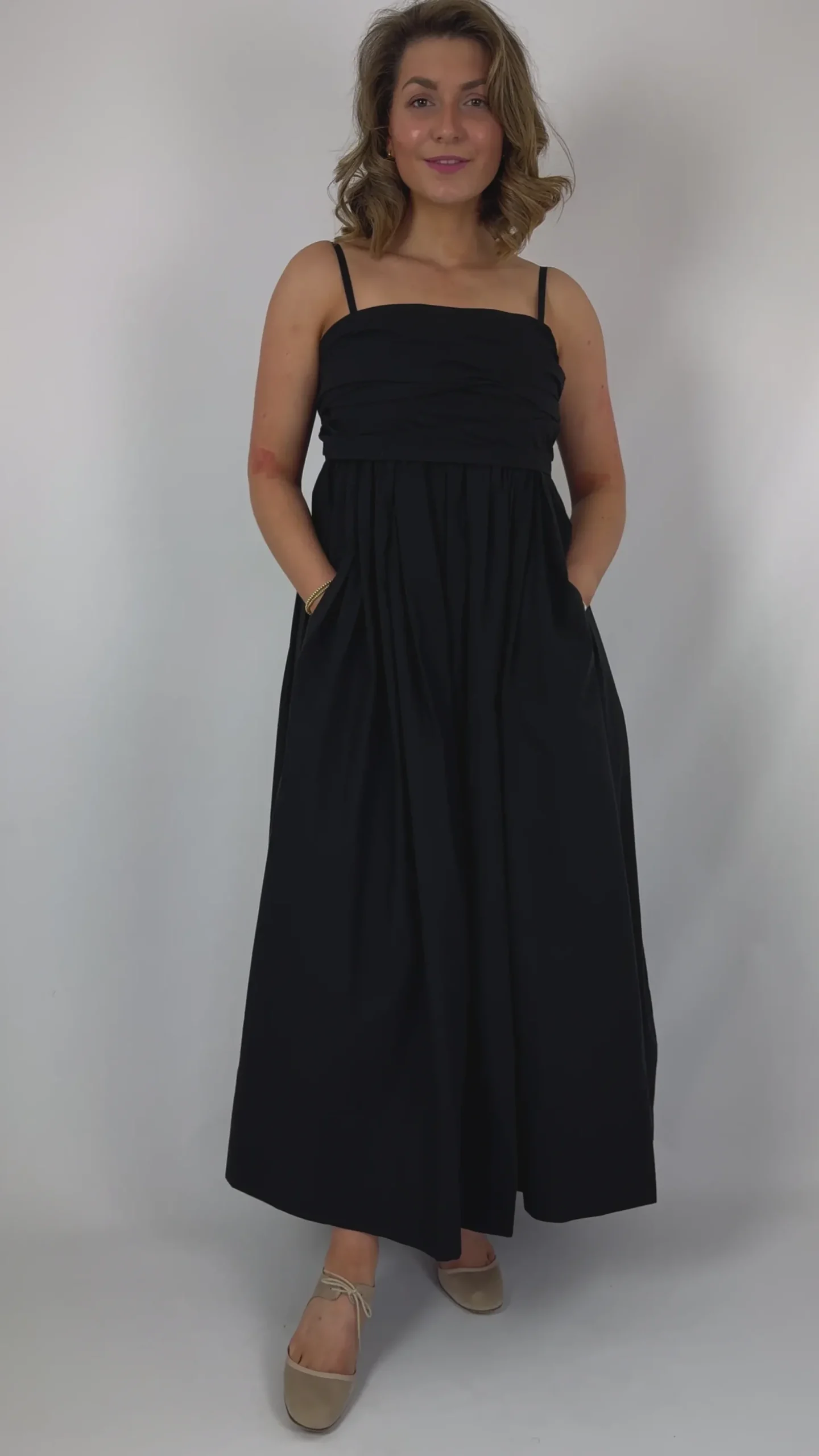 Emin & Paul Tie Front Dress Black