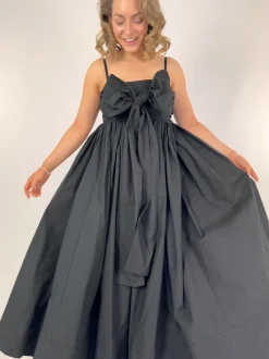 Emin & Paul Tie Front Dress Black