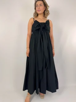 Emin & Paul Tie Front Dress Black