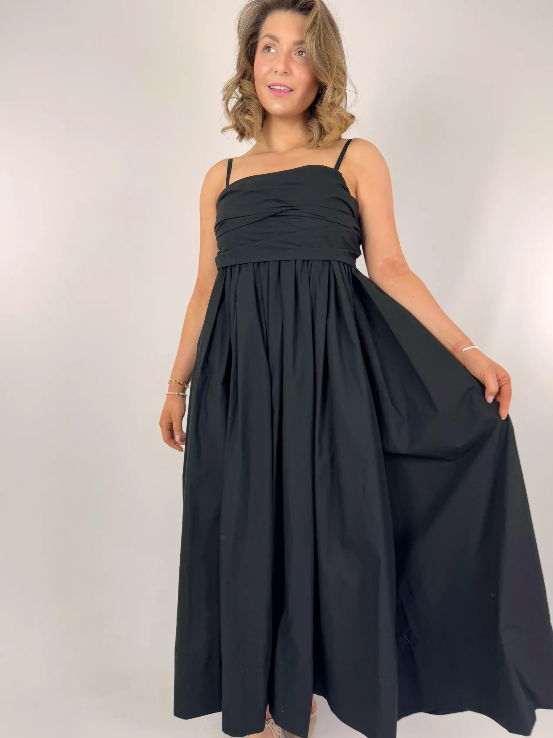 Emin & Paul Tie Front Dress Black