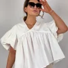 Emin & Paul Volume Blouse White