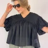Emin & Paul Volume Blouse Black