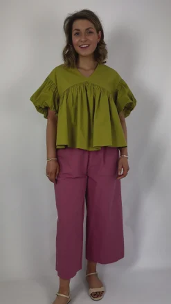 Emin & Paul Volume Blouse Olive