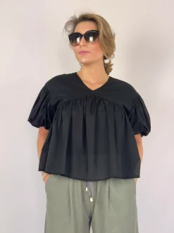 Emin & Paul Volume Blouse Black