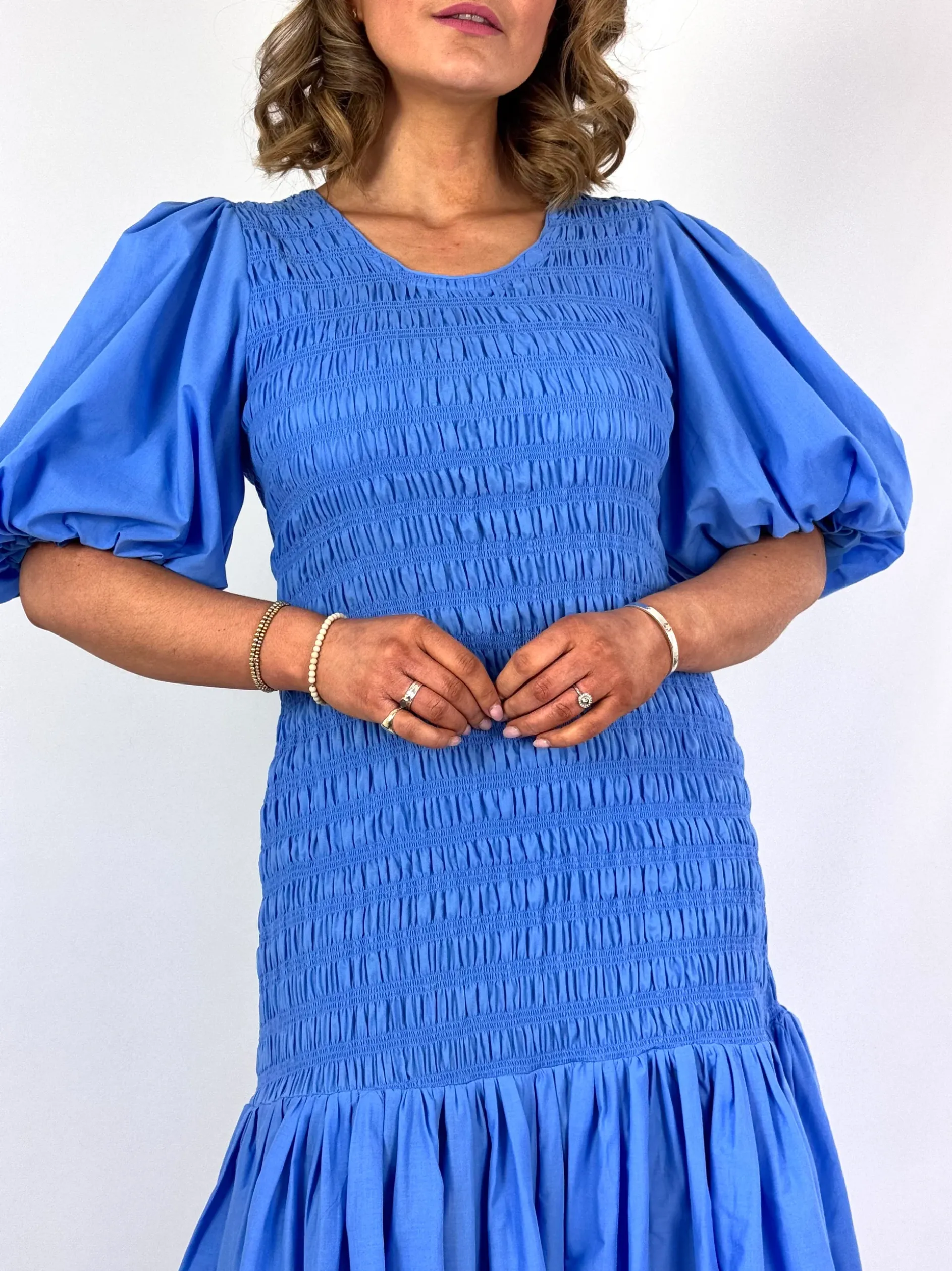 Emin & Paul Volume Dress Sky