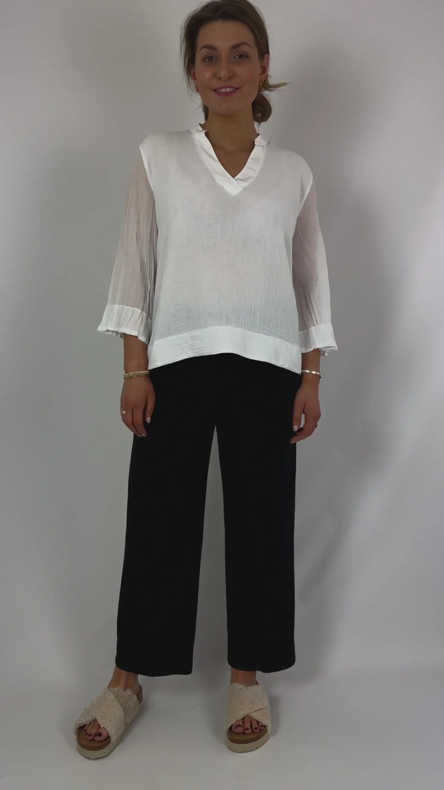 European Culture 4890 Top White