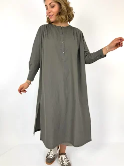 Evam Eva Wool Dress Winter Leaf
