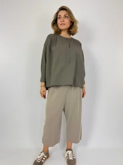 Evam Eva Wool Shirt Winter Leaf