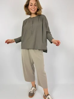 Evam Eva Wool Shirt Winter Leaf