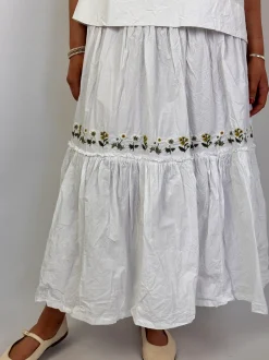Ewa i Walla Laura Skirt White
