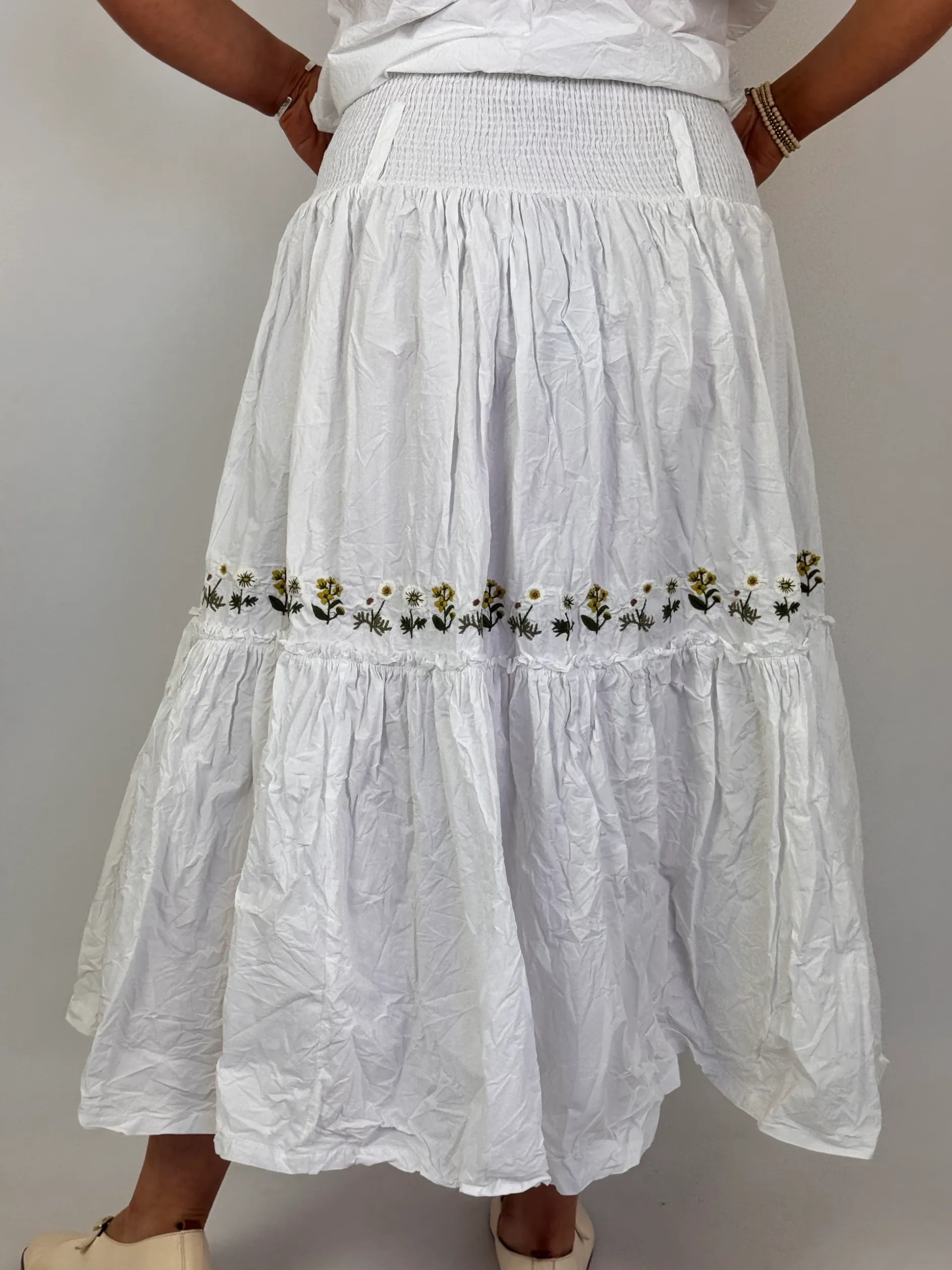 Ewa i Walla Laura Skirt White