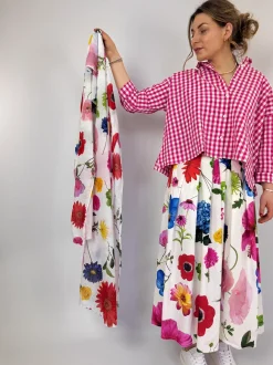 Hannah Wessel Savannah Shirt Azalea Check