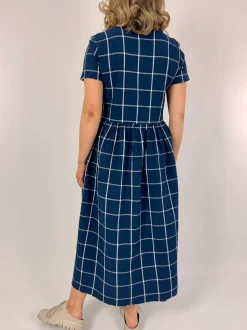 Hannoh Wessel Demi Dress Navy Check