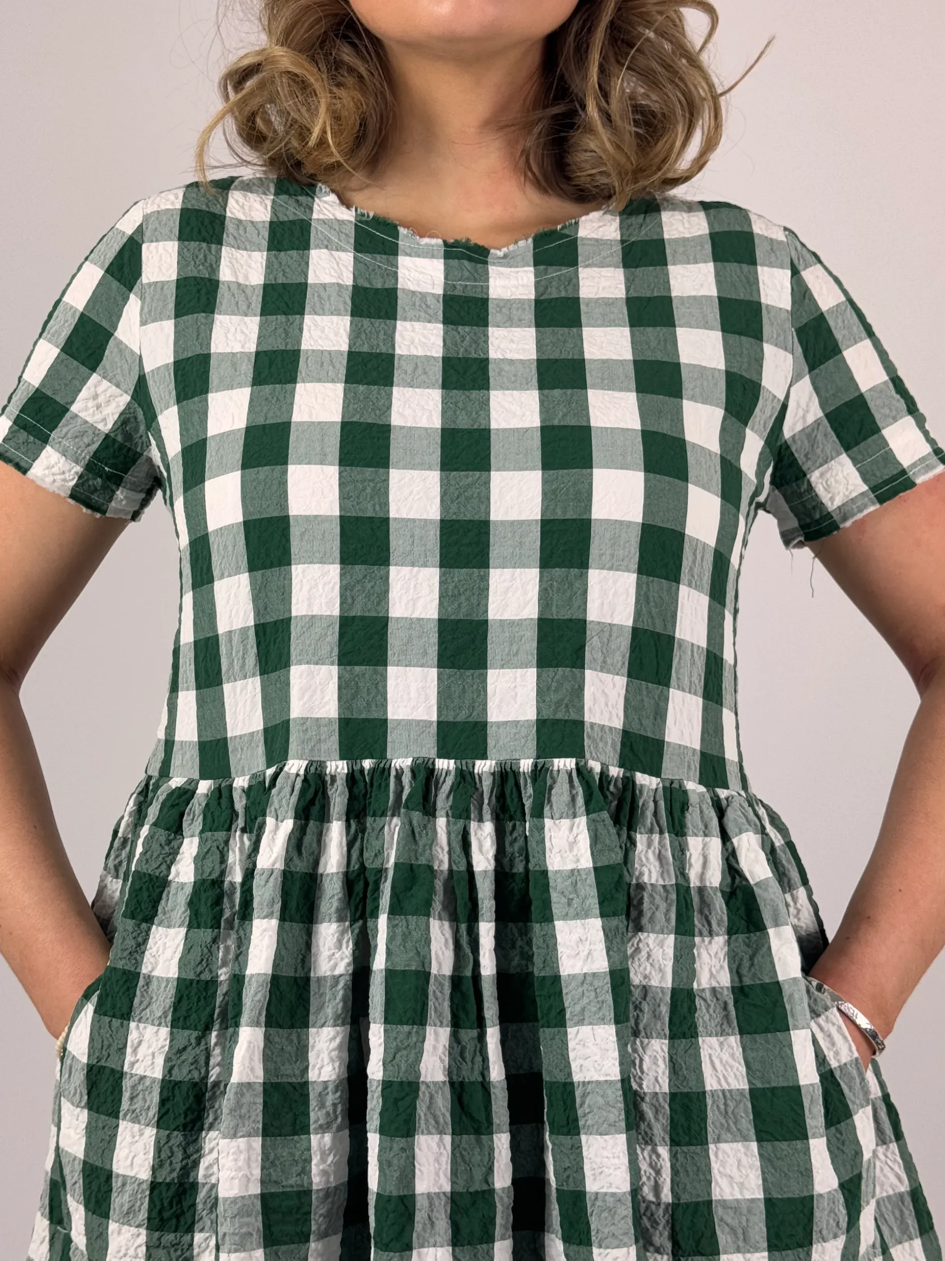 Hannoh Wessel Demi Dress Green Check