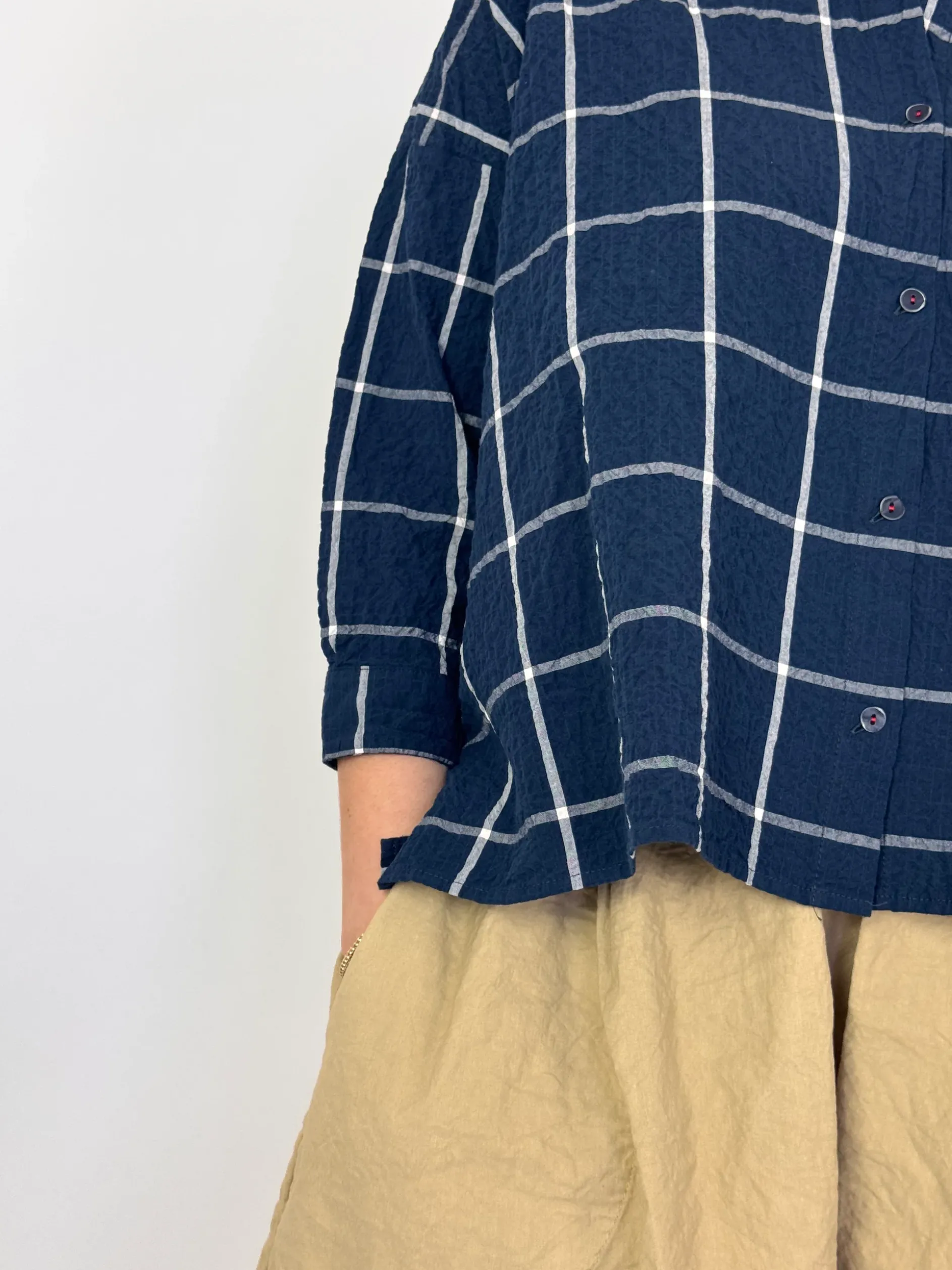 Hannoh Wessel Savannah Shirt Navy Check