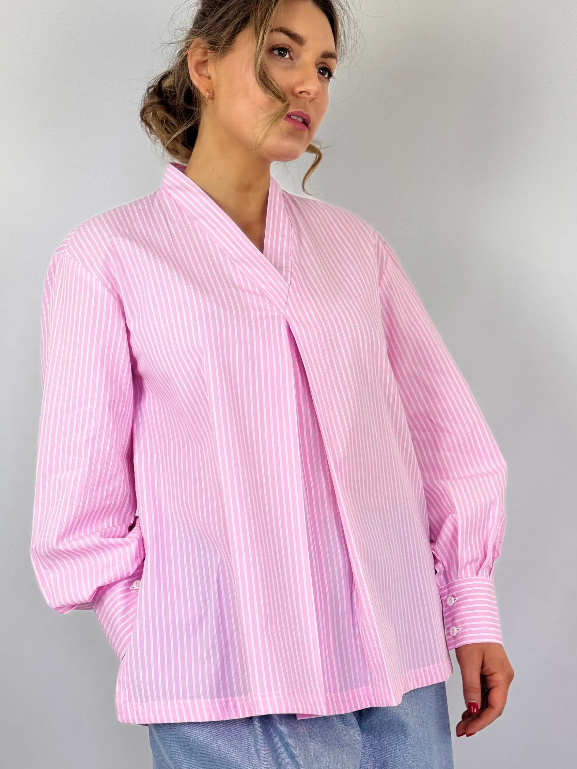 Les Filles d'Ailleurs 831 Shirt Pink Stripes