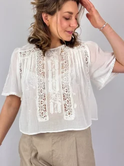 Louise Misha Ingrid Blouse Off White