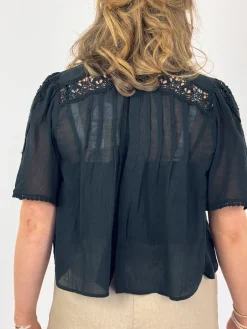Louise Misha Ingrid Blouse Black