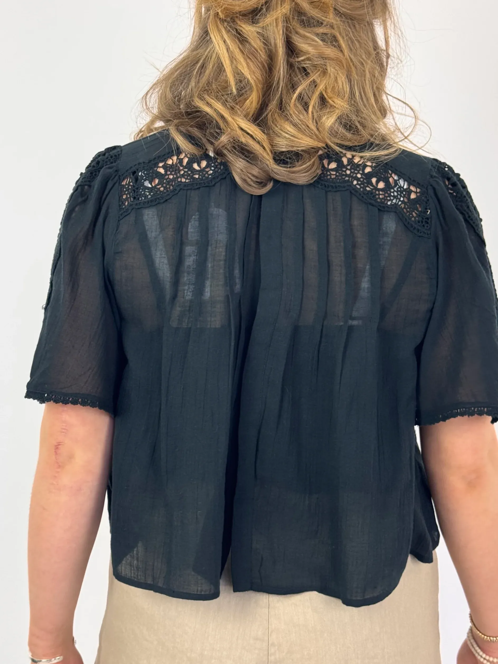 Louise Misha Ingrid Blouse Black