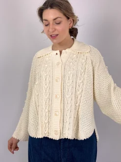 Louise Misha Khellane Cardigan Cream