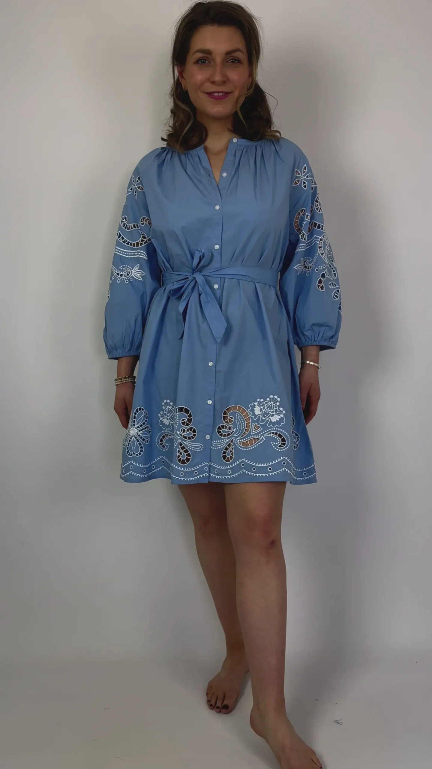 Louise Misha Rinala Dress Blue