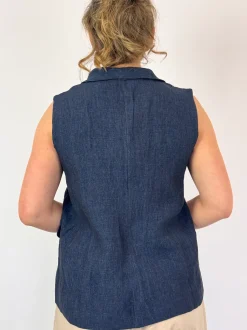 Mama b Kimchi Waistcoat Blue