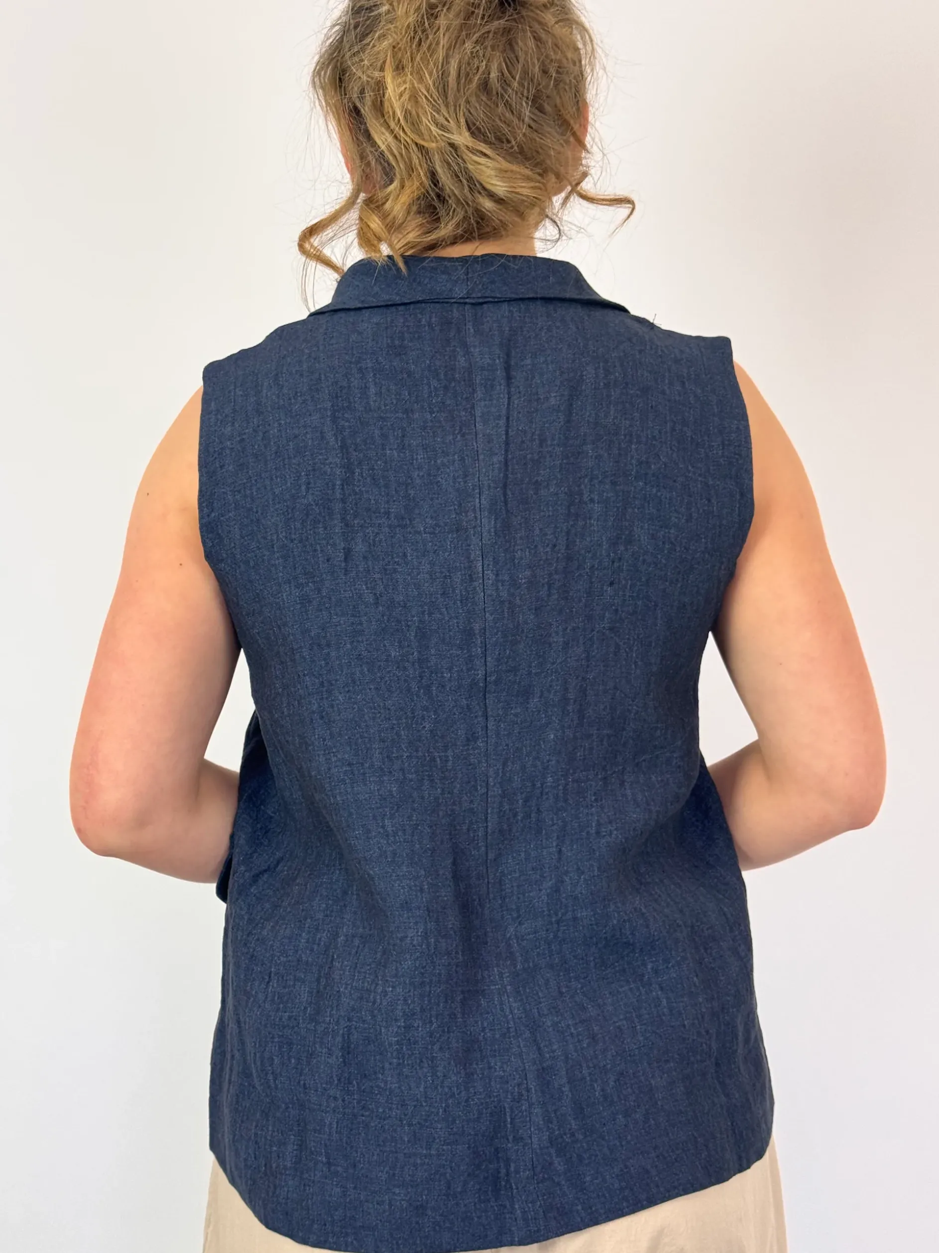 Mama b Kimchi Waistcoat Blue
