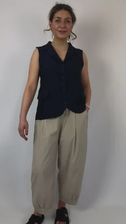 Mama b Kimchi Waistcoat Blue