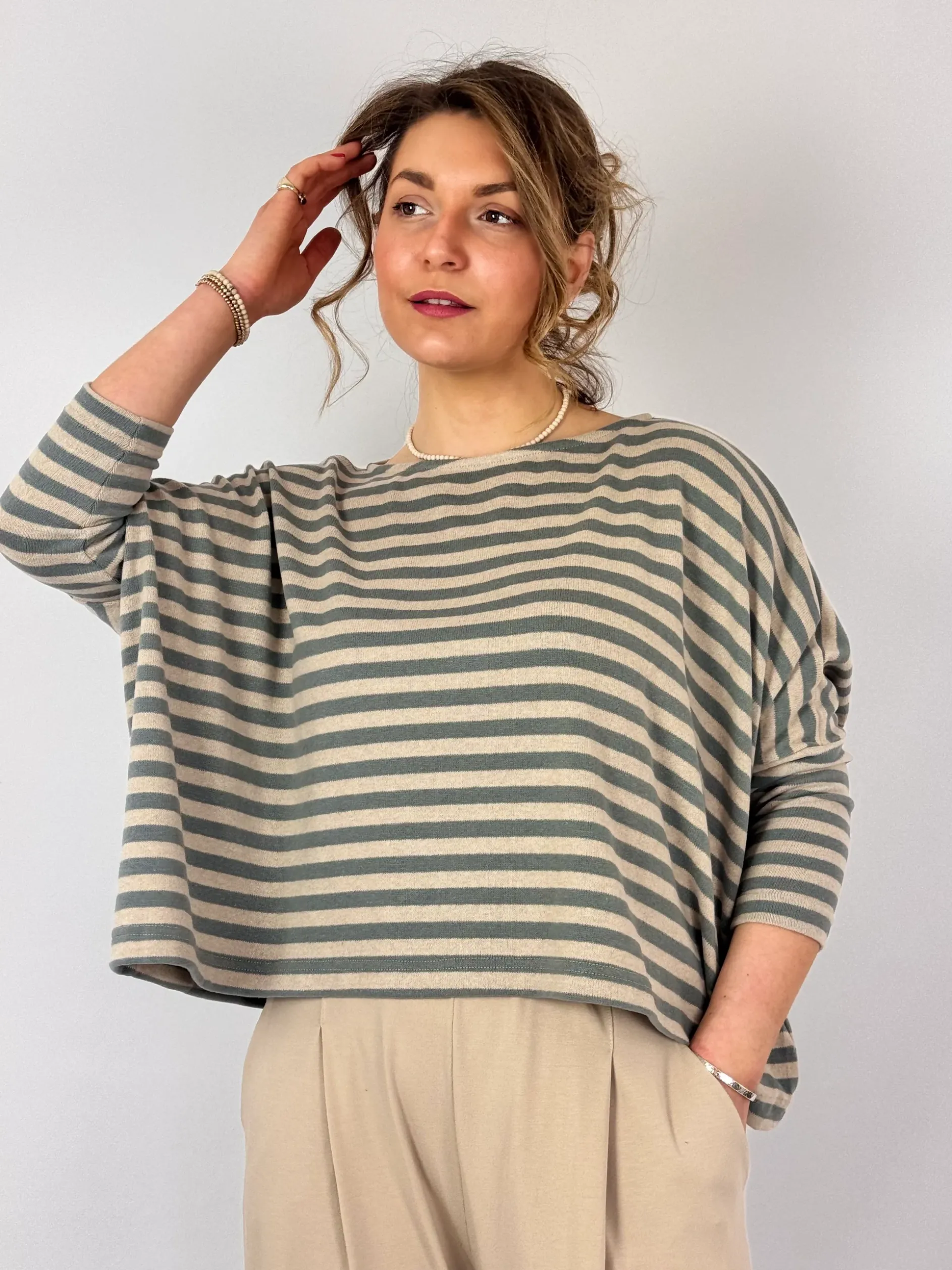 Mama b Kira Jumper Lago Stripe