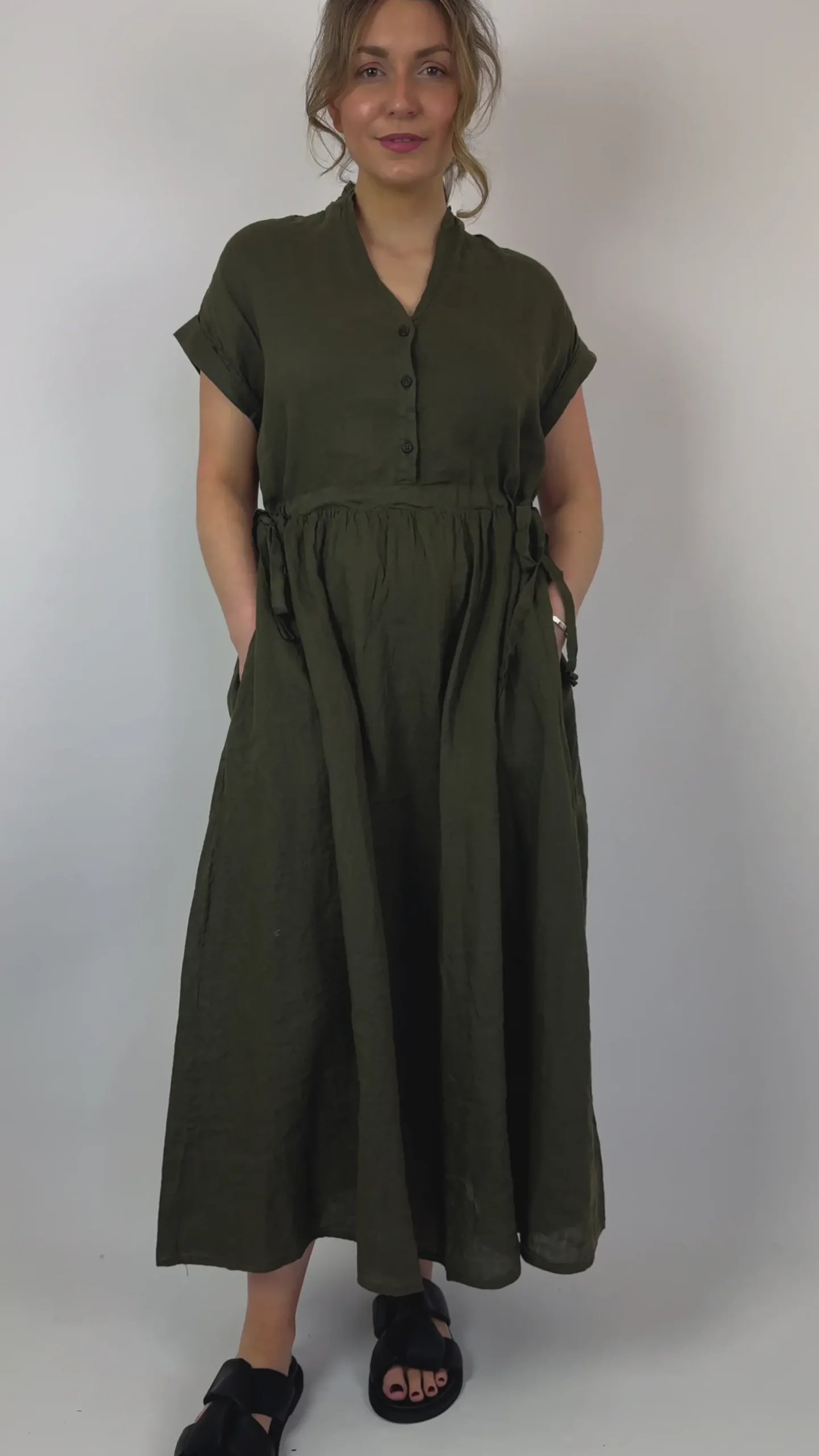 Mama b Lucido Dress Alga