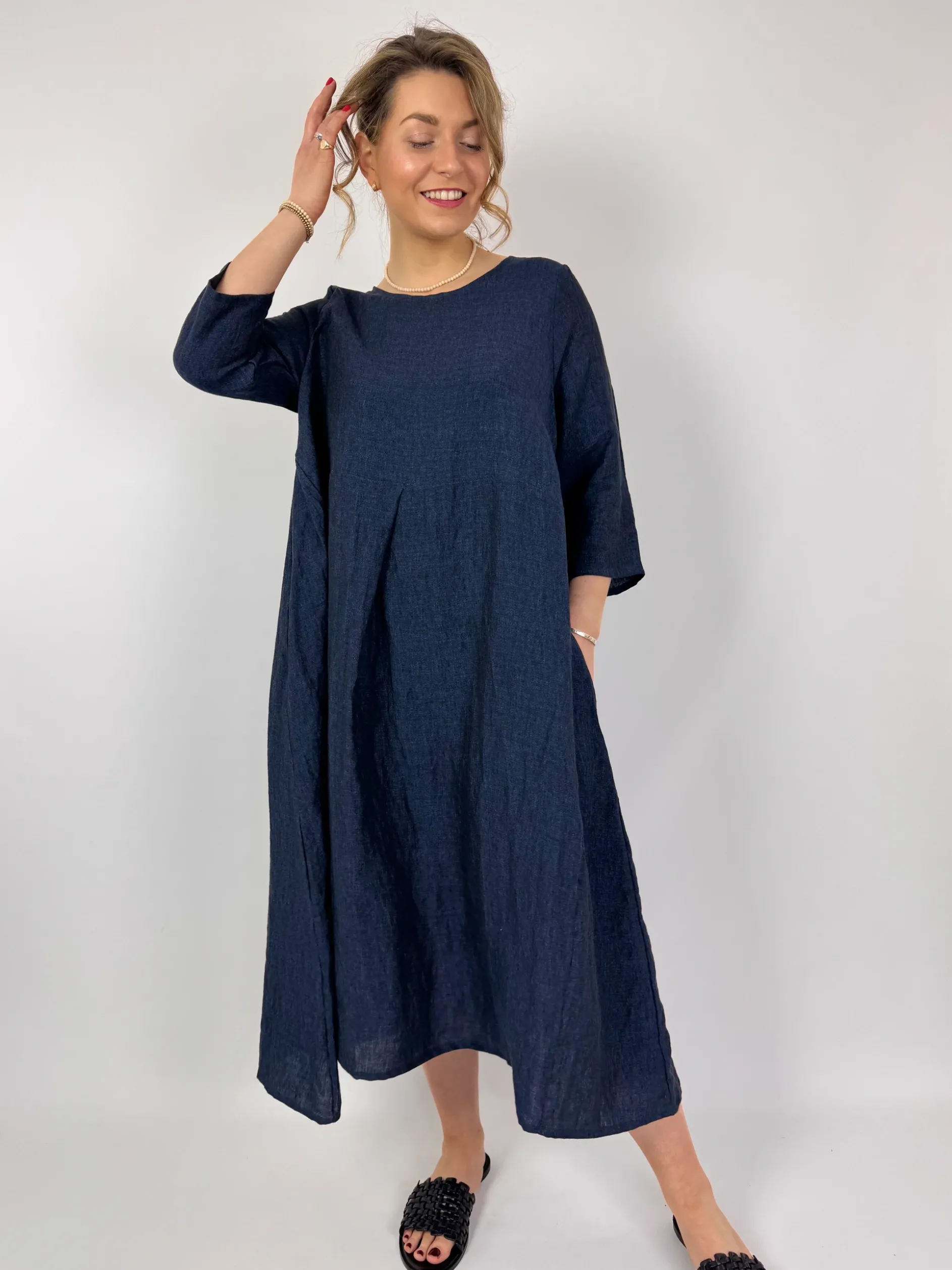 Mama b Rothko A Dress Blue