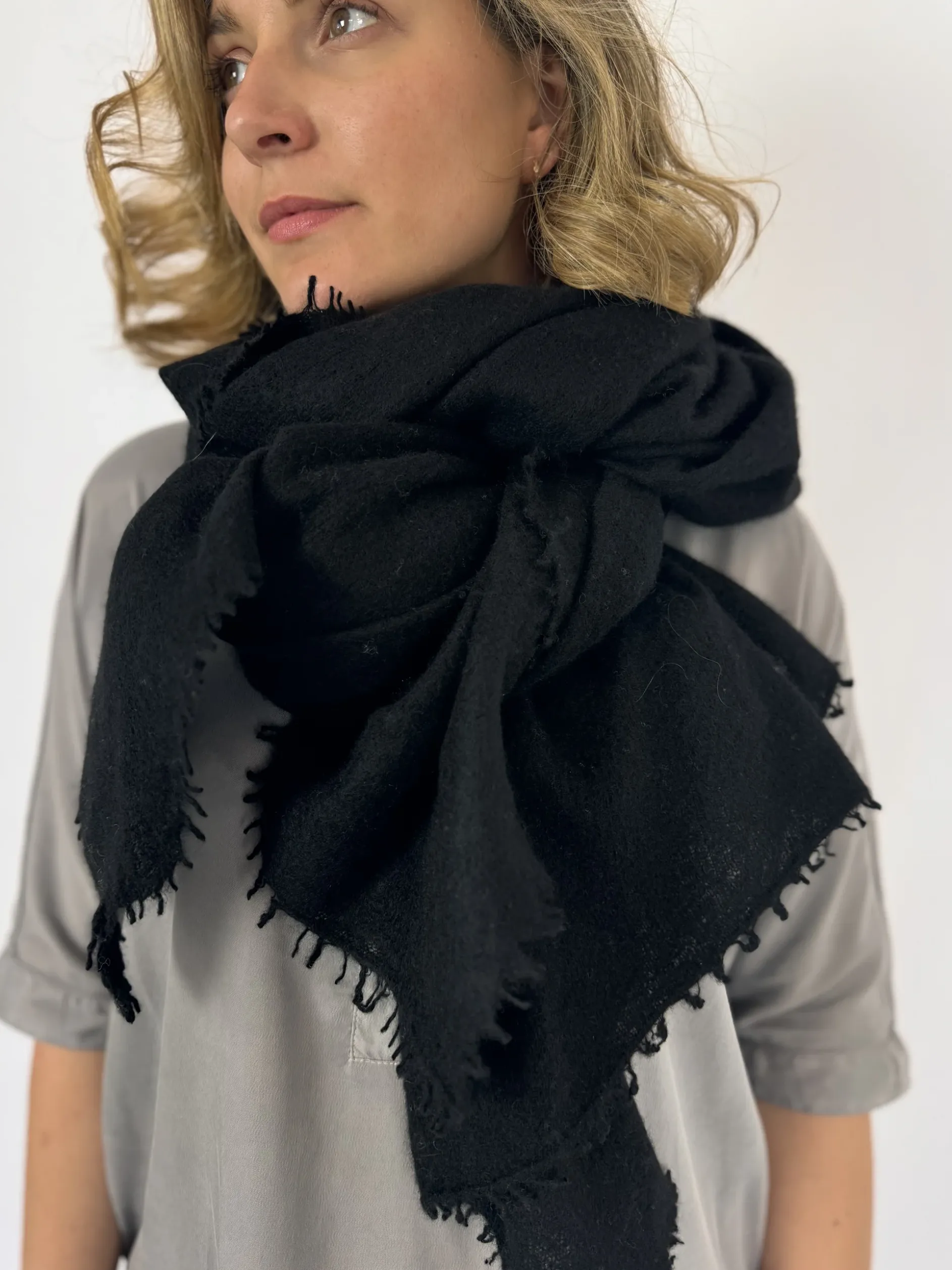 Mirror In The Sky A300 Open Knit Shawl