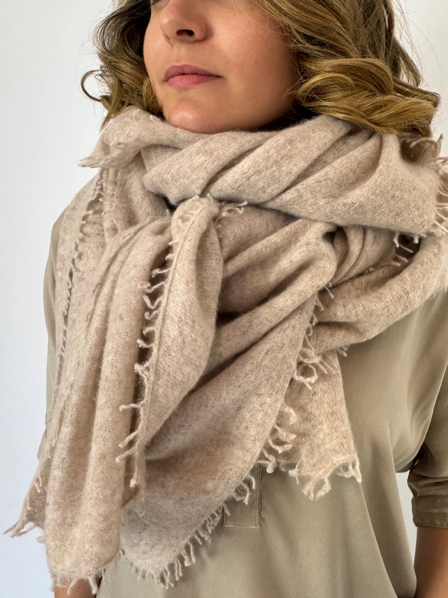 Mirror In The Sky A300 Open Knit Shawl