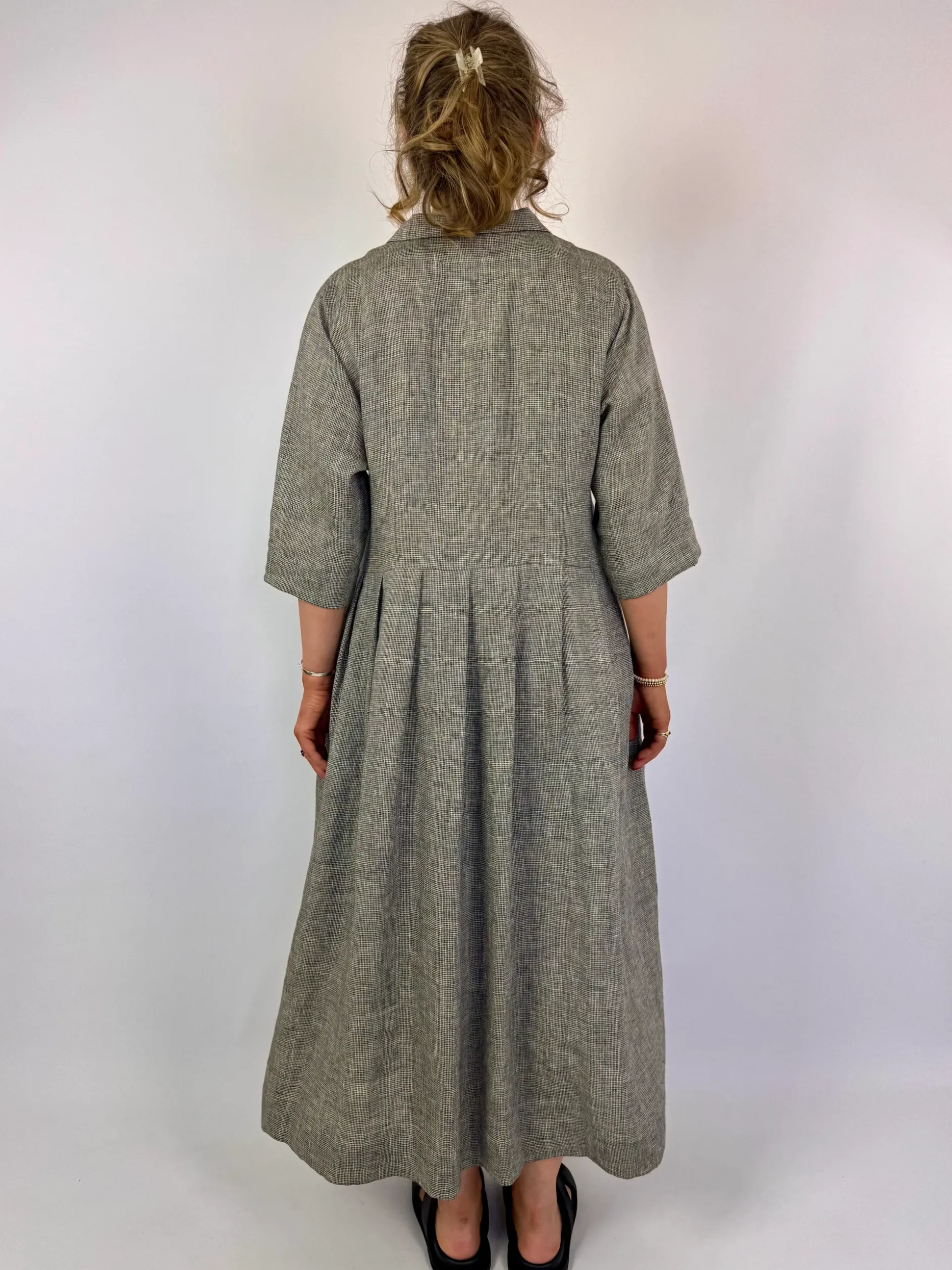Muku C1358 Dress Grey Gingham