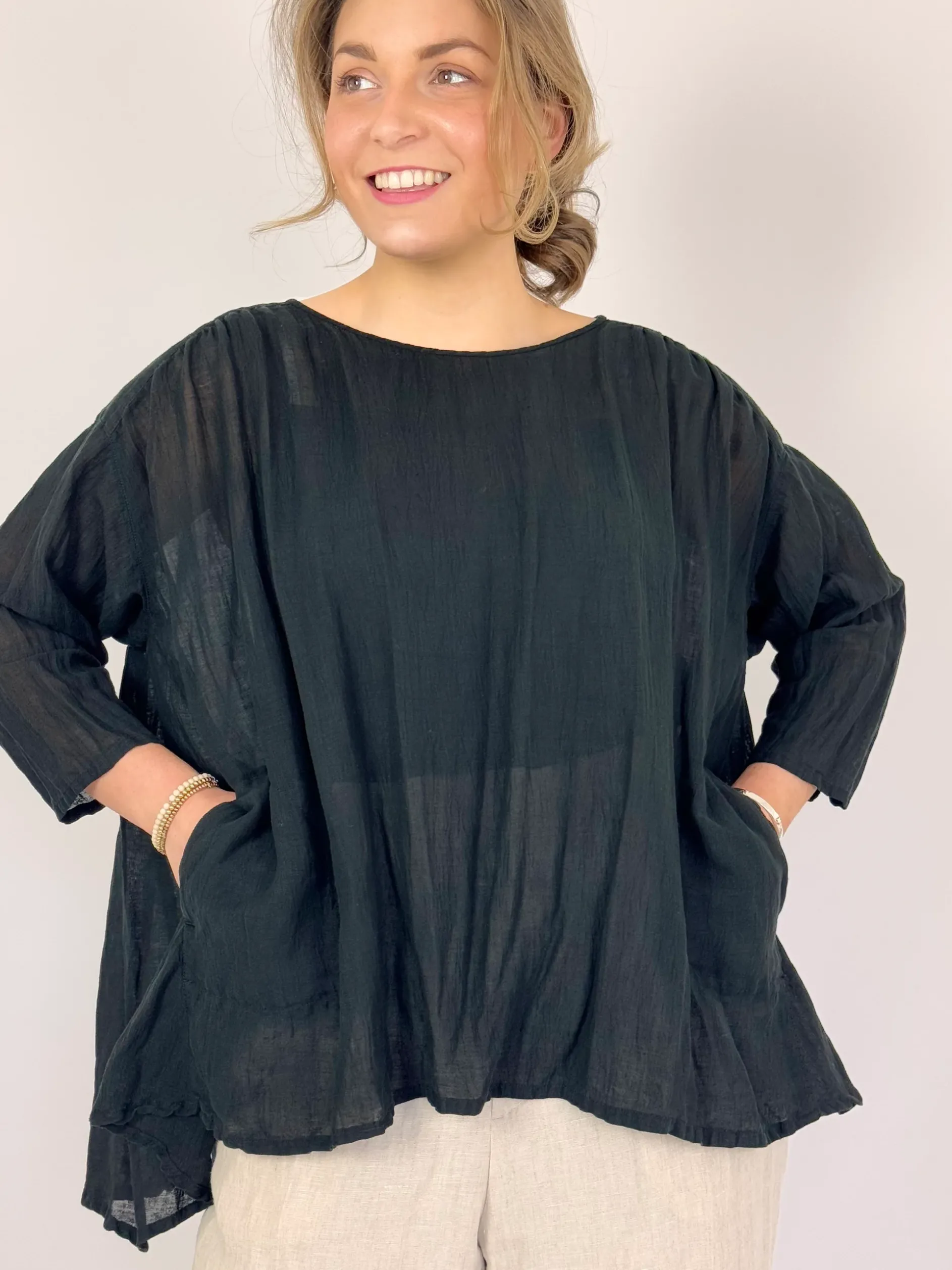 Pas De Calais 6644 Blouse Black