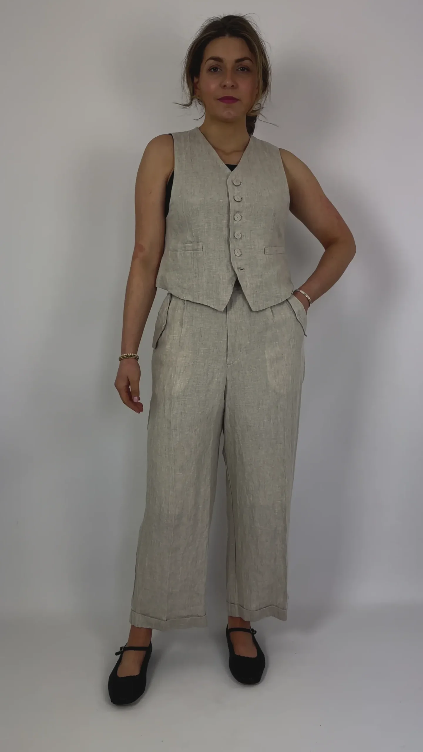 Pas De Calais 3321 Waistcoat Natural