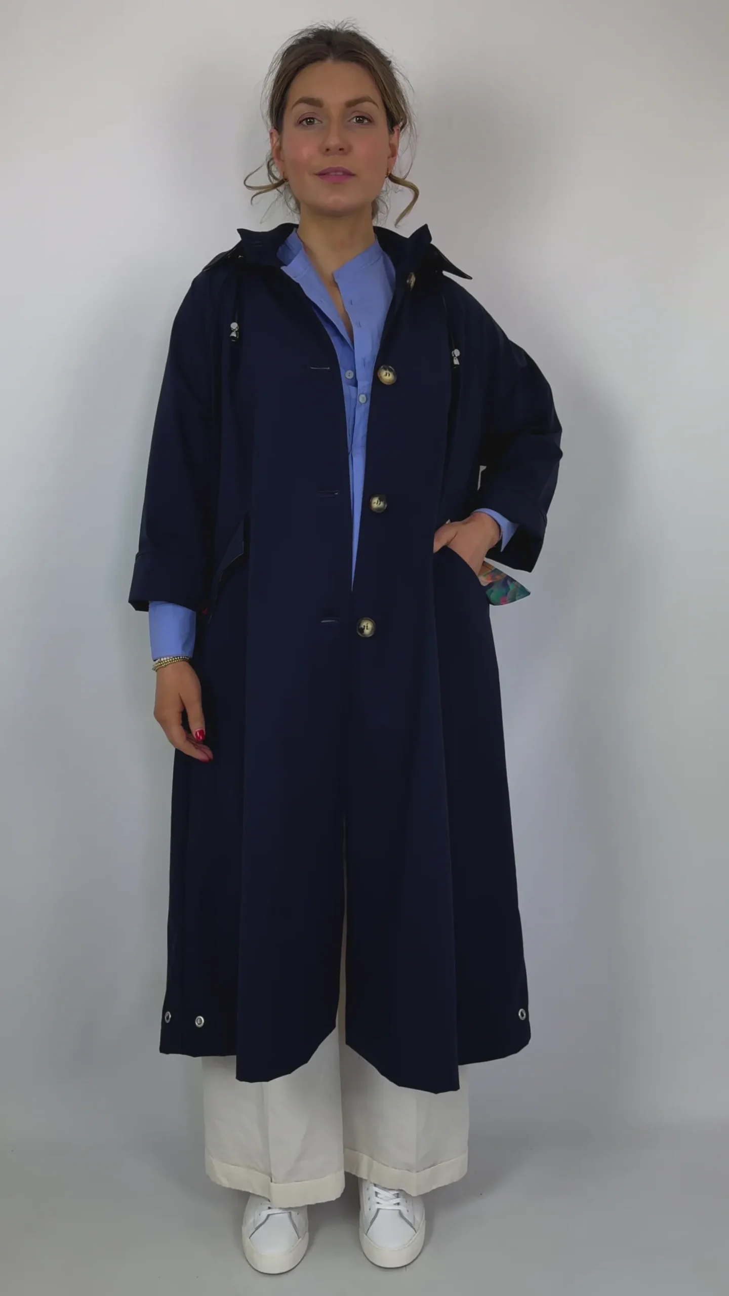 Prêt Pour Partir Vivien Coat Navy