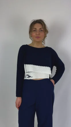 Rundholz Black Label 0703 Jumper Navy Print