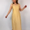 Sula Wide Strap Dress Biscotti