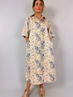 Tapis Noir Chloe Dress Blue
