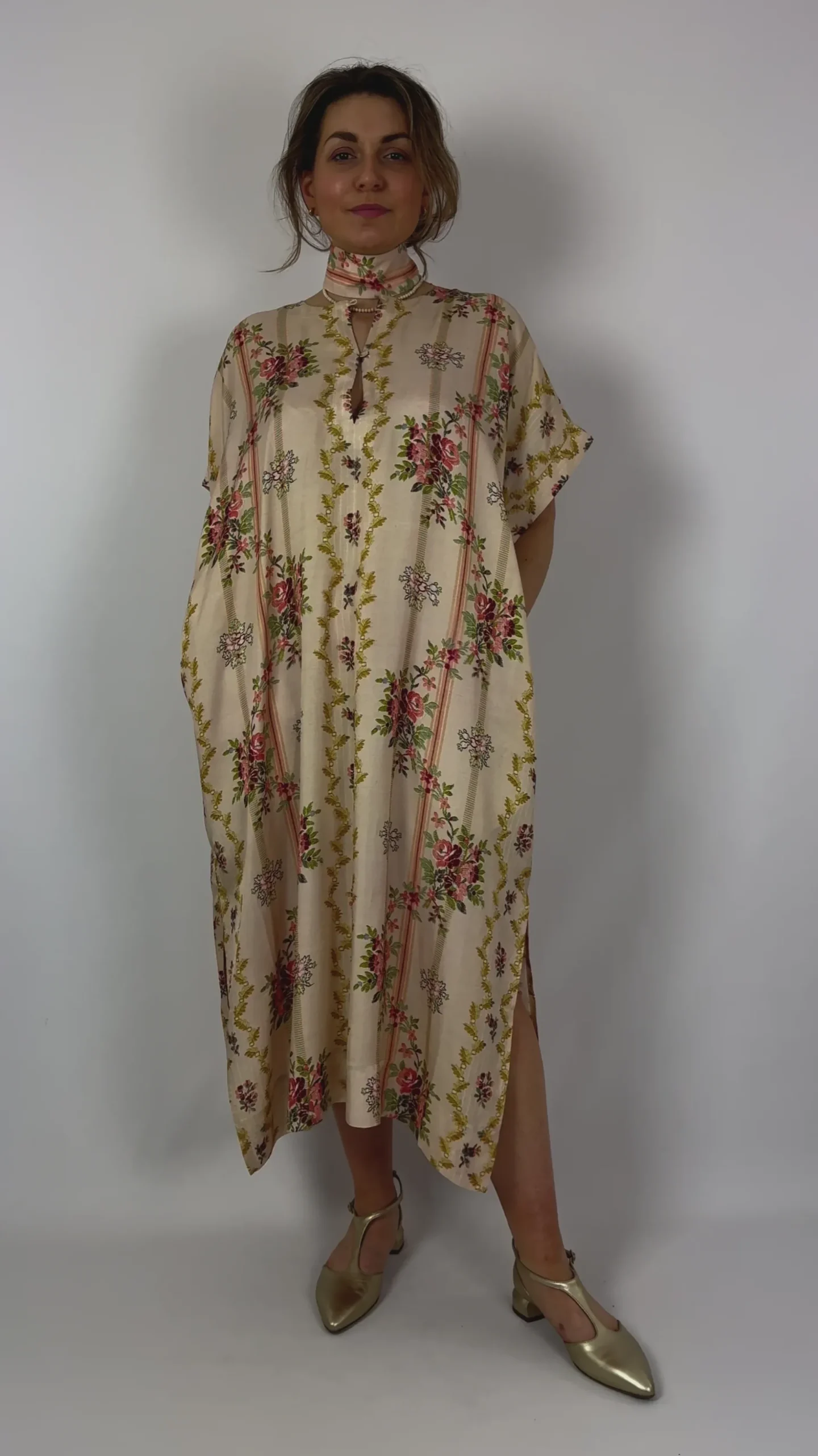Tapis Noir Clara Dress Beige