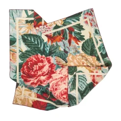 Tapis Noir Classical Multicolour Flower Scarf